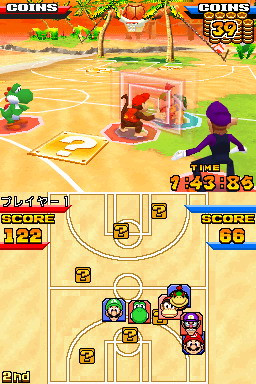 《马里奥篮球3对3》简体中文版NDS版 游戏截图 1